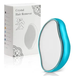 Crystal Hair Remover for Women and Men Upgraded Nano-crystalline Dots Technology Reusable Painless Hair Removal Stone
