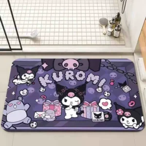 3D Cartoon Kuromi Sanrio Girl Carpet Rug for Home Living Room Bedroom Sofa Non-slip Floor Mat