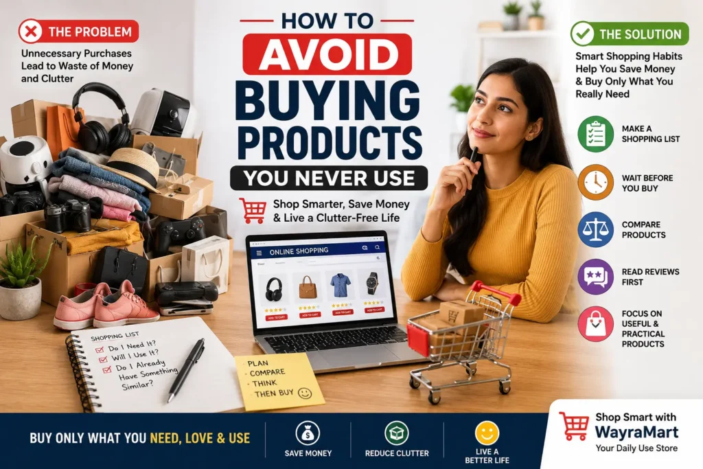 Avoid Unused Products smart shopping guide